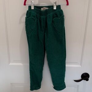 Green Corduroy Mini Boden Kids Pants